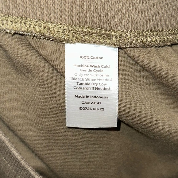 *SET OF 2* Haven Well Within Neutral Organic Cotton Interlock Lounge Joggers S - Picture 16 of 16